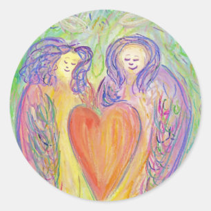 Loving Kindness Guardian Angels Art Sticker Decals