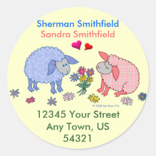 Loving Lambs Classic Round Sticker
