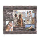 Loving Life with You 5 Photo Collage Rustic Wood