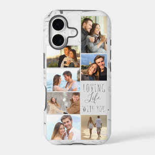 Loving Life with You Grey Marble 7 Photo Collage