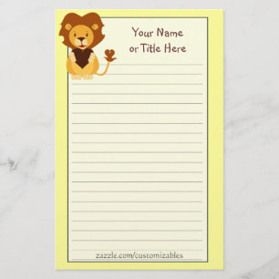 Loving Lion Stationery