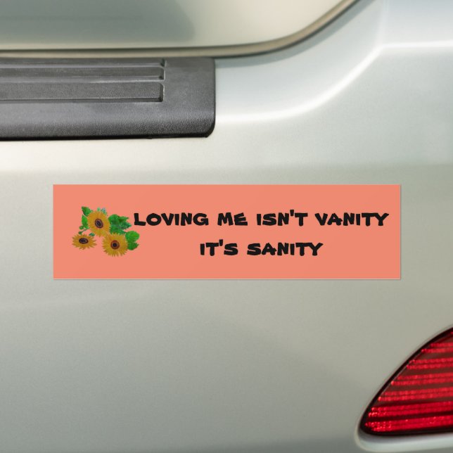loving me Bumper Sticker (On Car)