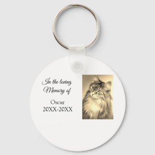 loving memorial keepsake funeral add pet name phot keychain