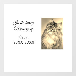loving memorial keepsake funeral add pet name phot window cling