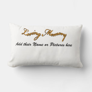 Loving Memorie_Basic T-Shirt Template - Customized Lumbar Pillow