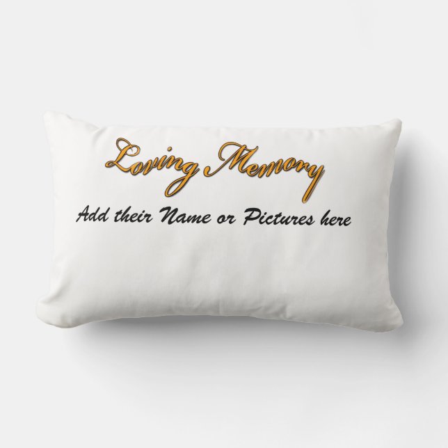 Loving Memorie_Basic T-Shirt Template - Customized Lumbar Pillow (Front)