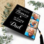 Loving Memory Dad Personalized 3 Photo Memorial  Graduation Cap Topper<br><div class="desc">Honour your beloved Dad on graduation day with a custom photo collage memorial graduation cap topper. This unique dad memorial keepsake graduation cap is the perfect gift for yourself, family or friends to pay tribute to your loved one. We hope your memorial graduation cap topper will bring you peace, joy...</div>