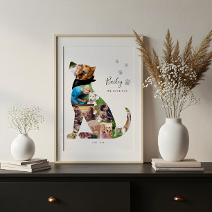 Loving Memory Dog Photo Collage Pet Memorial Canvas Print