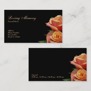 Loving Memory Floral Business Card