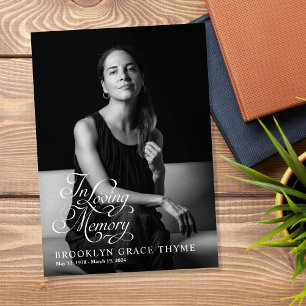 Loving Memory Full Photo Memorial Program