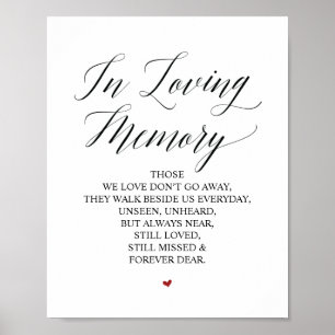 Loving Memory In Our Heart Memorial Sign