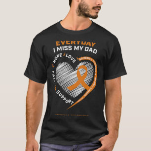 Loving Memory In Remembrance Dad Father Leukaemia  T-Shirt