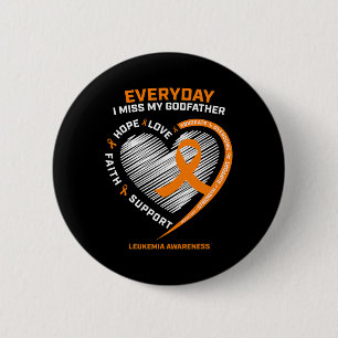 Loving Memory In Remembrance Of Godfather Leukaemi 2 Inch Round Button