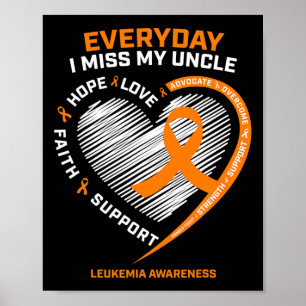 Loving Memory In Remembrance Of My Uncle Leukemia Poster