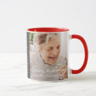 Loving Memory Modern Elegant Heart Photo Memorial