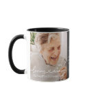 Loving Memory Modern Elegant Heart Photo Memorial