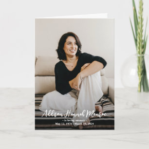 Loving Memory Name Full Photo Memorial Program