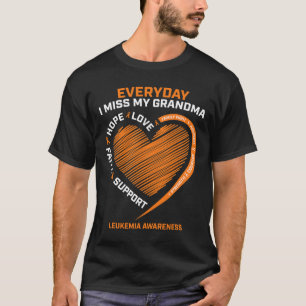 Loving Memory Of My Grandma Leukaemia Awareness T-Shirt
