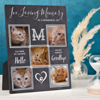 Loving Memory Personalized Cat Pet Photo Memorial