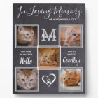 Loving Memory Personalized Cat Pet Photo Memorial