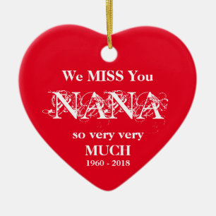 Loving Memory Personalized NANA Christmas Ornament