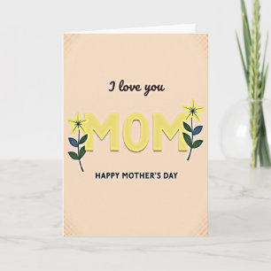 Loving Mom Illustration Card