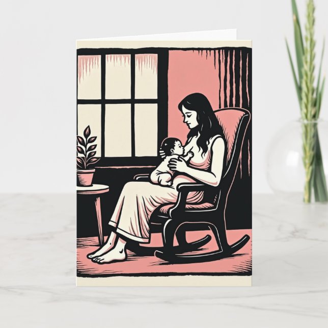 Loving Mother Scene Art Card (Front)