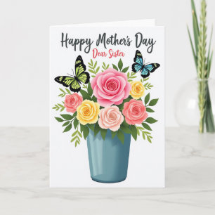 Loving Mothers Day Roses Bloom Card