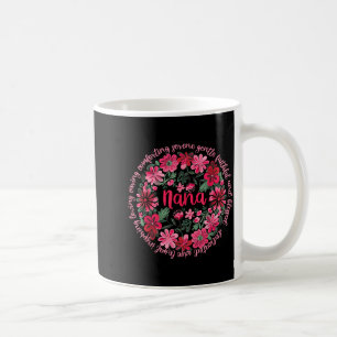 Loving nana boho floral style happy mother's day coffee mug