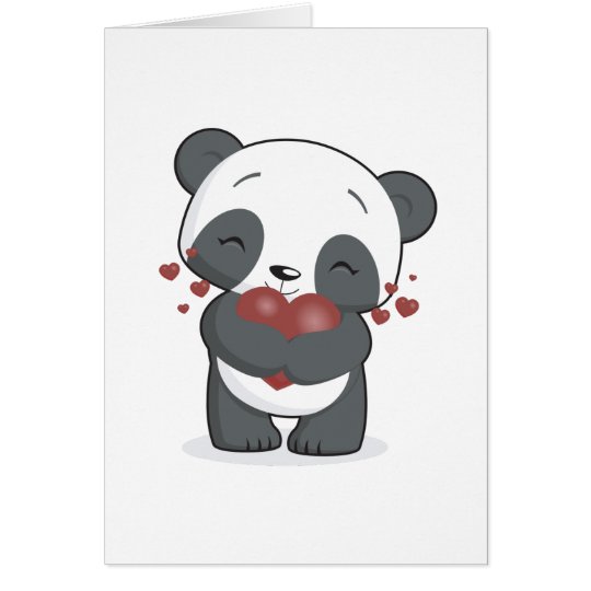 Loving Panda Greeting Card