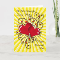 Loving partner Valentine's card