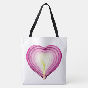 Loving Purple Onion Large Shoulder Tote Bag