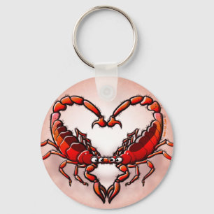 Loving Scorpions Keychain