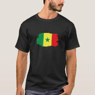 Loving Senegal Flag Patriotic Senegalese Sports Su T-Shirt