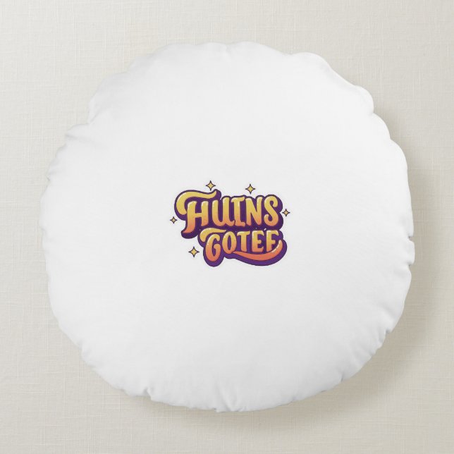 loving  smile  round pillow (Front)