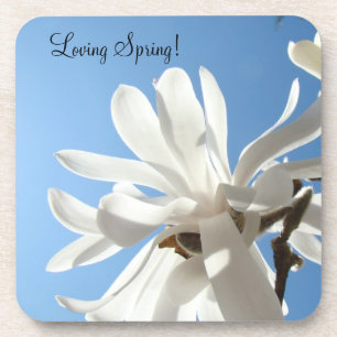Loving Spring! cork coasters Blue Sky Magnolias