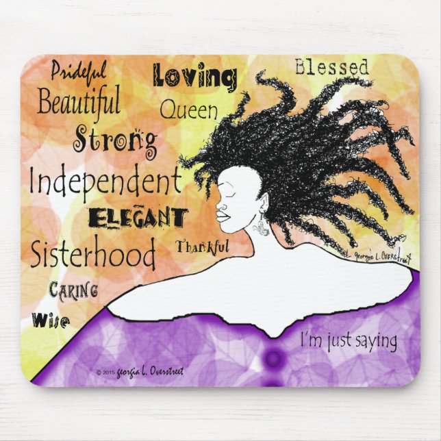 Loving Strong Beautiful I'm just saying... Mouse Pad (Front)