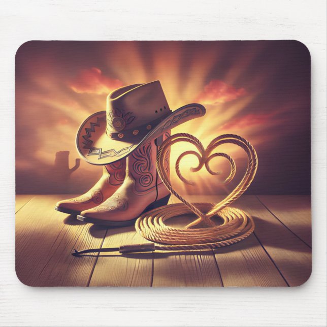 Loving the Cowboy Way Mouse Pad (Front)