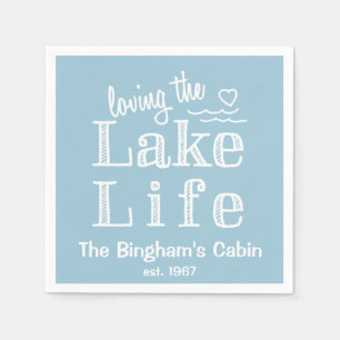 Loving the Lake Life Customized Napkin