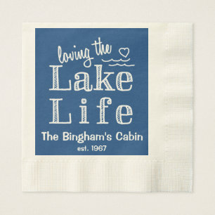 Loving the Lake Life Customized Napkin