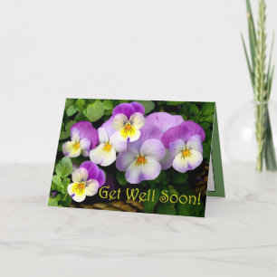 LOVING THOUGHTS ~  Get Well Soon!  Card