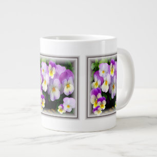 Loving Thoughts ~ Pansy Jumbo Mug