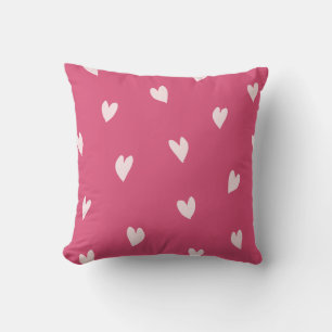 Loving Touch Bold Pink Throw Pillow