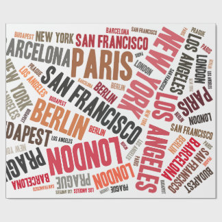 Loving traveling wrapping paper