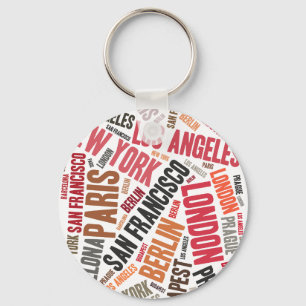 Loving travelling keychain