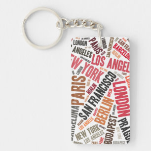 Loving travelling keychain