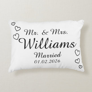 Loving Wedding Gift – Pillow with Heart Accents