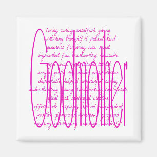Loving Words for a Godmother Magnet