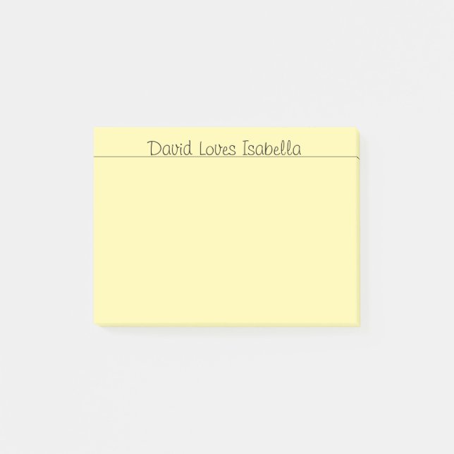 Loving Words Yellow Post-it Notes (Front)