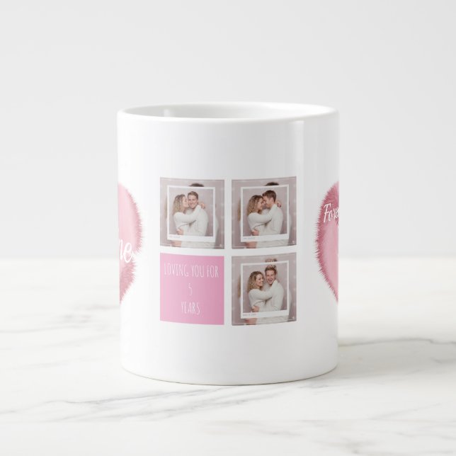 Loving You for X Years Forever Mine Specialty Mug (Devant)